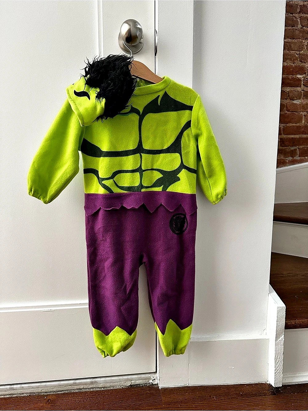Marvel Super Hero Adventures Hulk Toddler Costume Green & Purple Baby 1-2 years